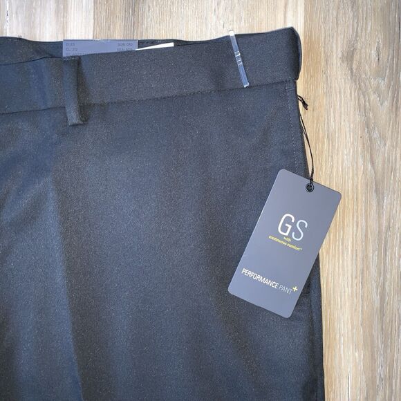 New NWT GS Gray Performance Flat Front Dress Pants Mens Plus Size 46x30 - Picture 3 of 13